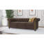Chesterfield Friedrich Sofa Set with Sleeping Function 3+2+1 Made of Vintage Look Microfibre with Solid Wood Legs-753913283