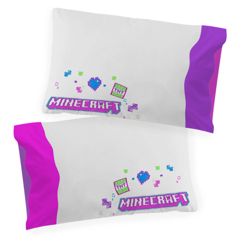 Minecraft Neon Creeper Single Duvet Cover Set