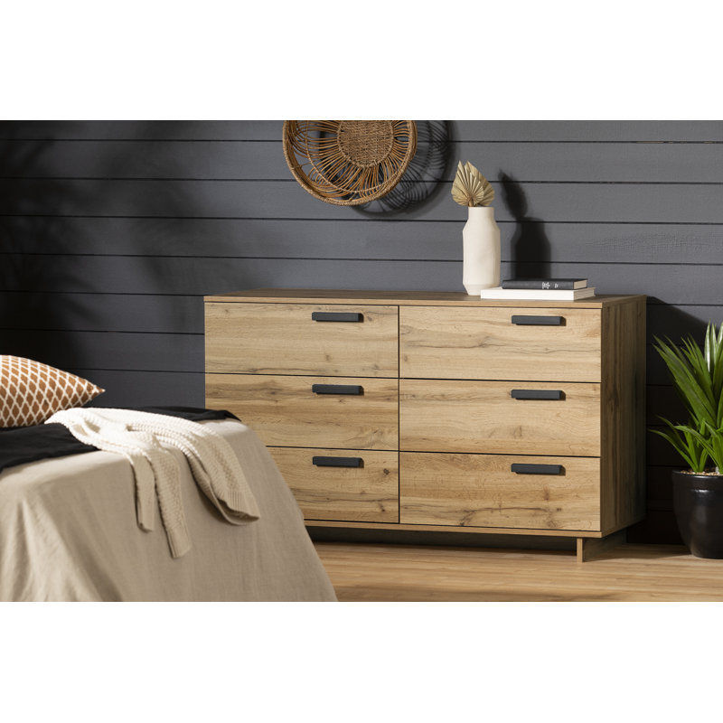 Cavalleri 6-Drawer Dresser, Nordik Oak