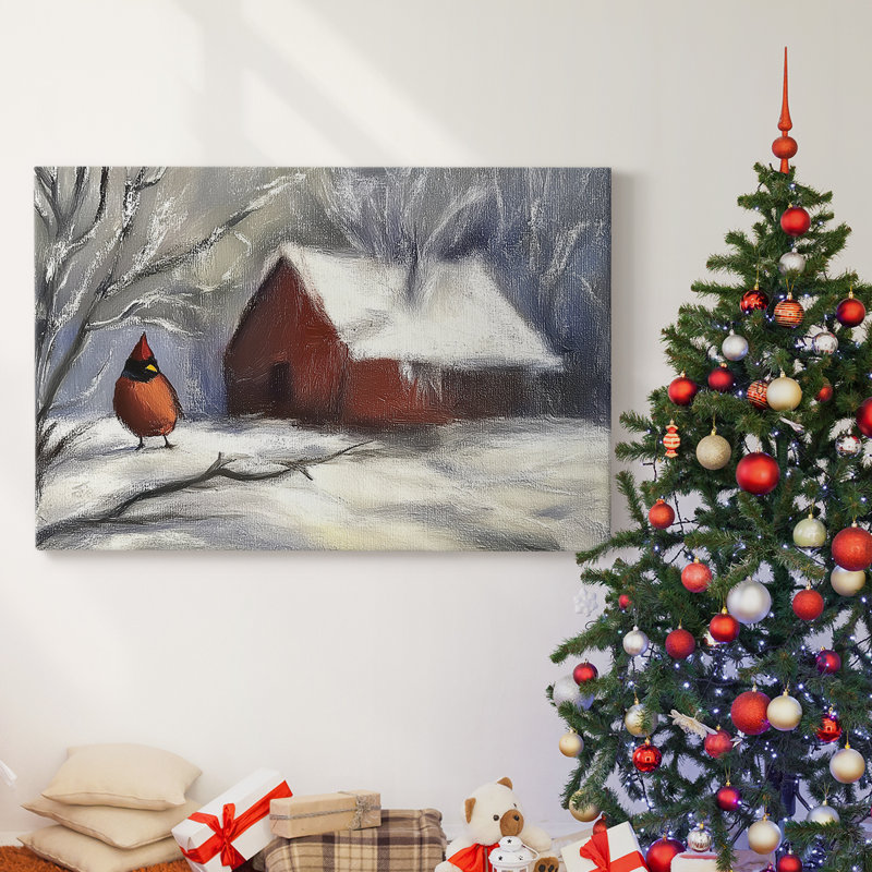 Christmas Holiday Arts - Toile tendue avec châssis XMA171598, H 40 po x l 60 po