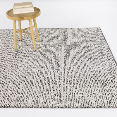 Tapis tissé texturé gris Milne