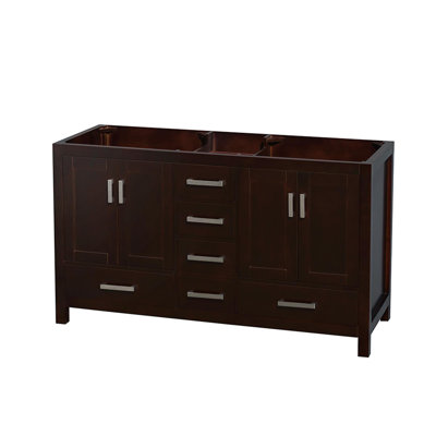 Sheffield 59.25" Double Bathroom Vanity Base Only