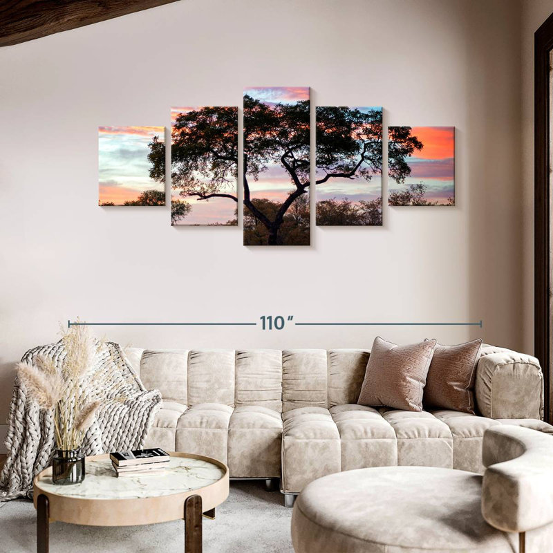 Coucher de soleil africain Alvord, H 42 po x l 92 po