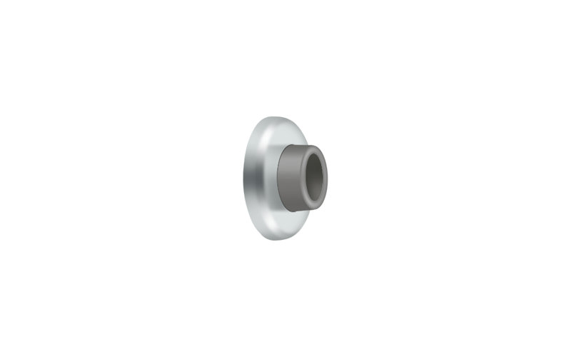 Door Stop, Polished Chrome