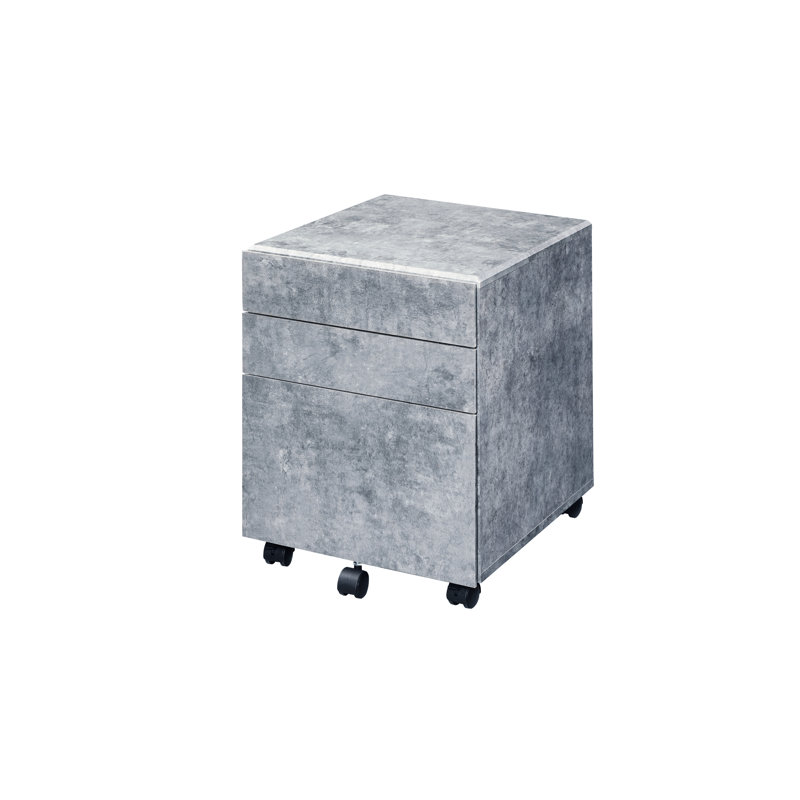 Classeur pratique en placage gris