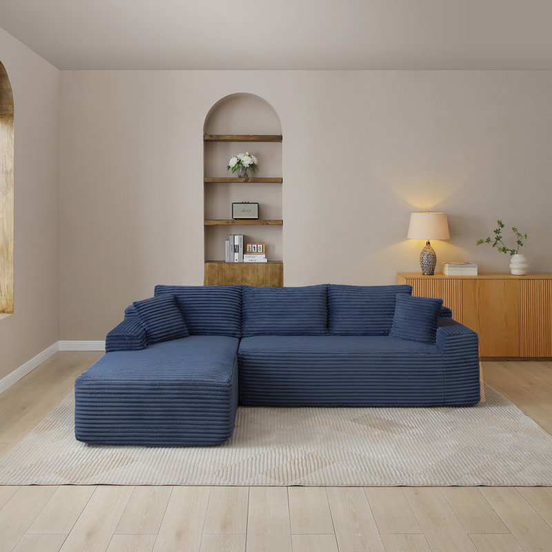 Canapé modulaire modulaire, canapé modulaire Cloud avec assise profonde, canapé modulaire moderne en L avec méridienne, fauteuils rembourrés pour le salon, sans assemblage