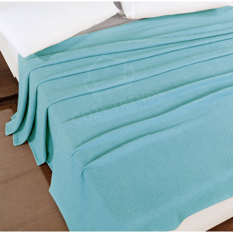 Couverture en coton, Très grand, 5, Bleu