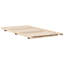 Floor Bed Frame 80 X 210 Cm Solid Pine Wood-1393894775