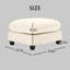 Repose-pieds en tissu chenille pour salon-132913224