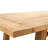 Truss Rectangular Teak Outdoor Dining Table With Umbrella Hole , 84.25'' in. W 39.37'' in. D