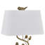 Lampe de table en résine dorée 22 "avec oiseaux et abat-jour rectangulaire en lin-446652056-446652055