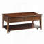 Table basse en noyer avec plateau relevable