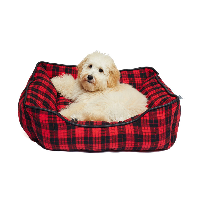 Lit pour chien de coussin Brune, Grand (l 28 po x p 24 po x H 10 po)