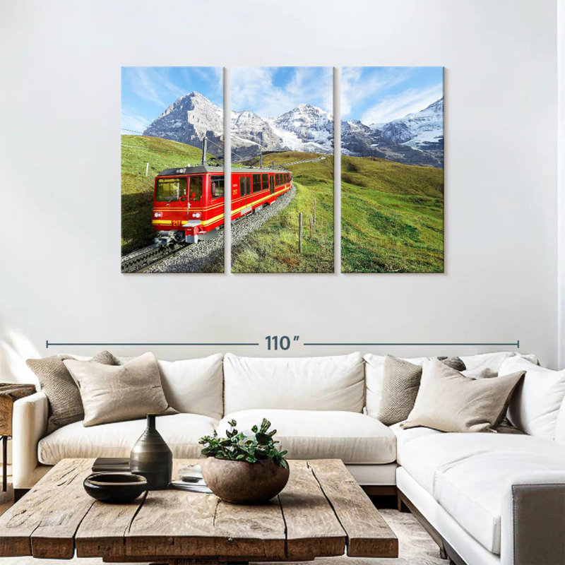 Mehar Bernese Highlands Train, 48" H x 74" W