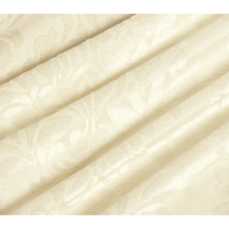 Polyester Duvet Cover Set with Pillow Shams Included, Cream, Double Duvet Cover + 2 Standard Shams 
