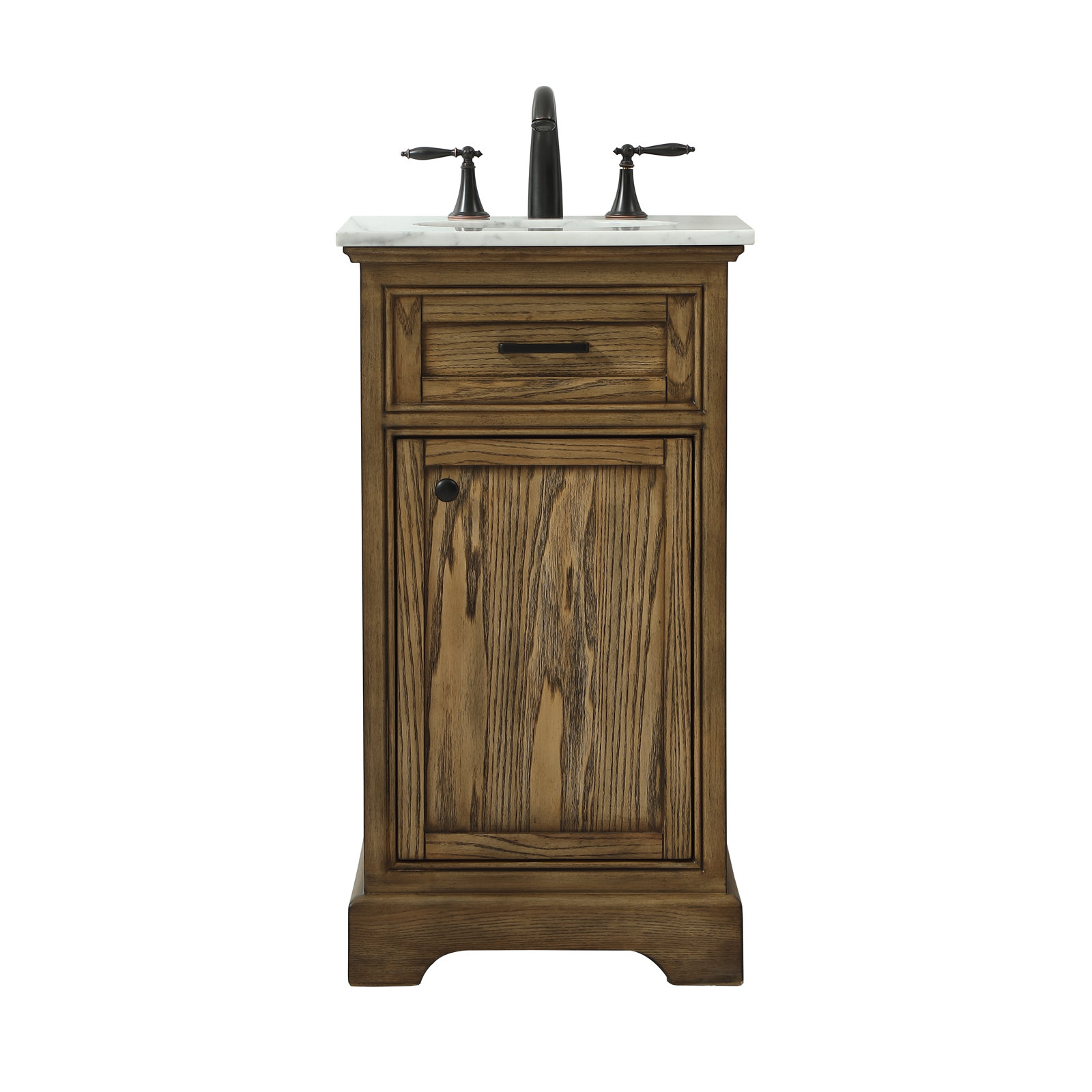 Hermes 19'' Single Bathroom Vanity, Dark Brown
