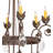 Whorton 6 - Light Steel Dimmable Empire Chandelier
