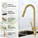 Single Handle High-Arc Kitchen Faucet With Two Function Spray Flow