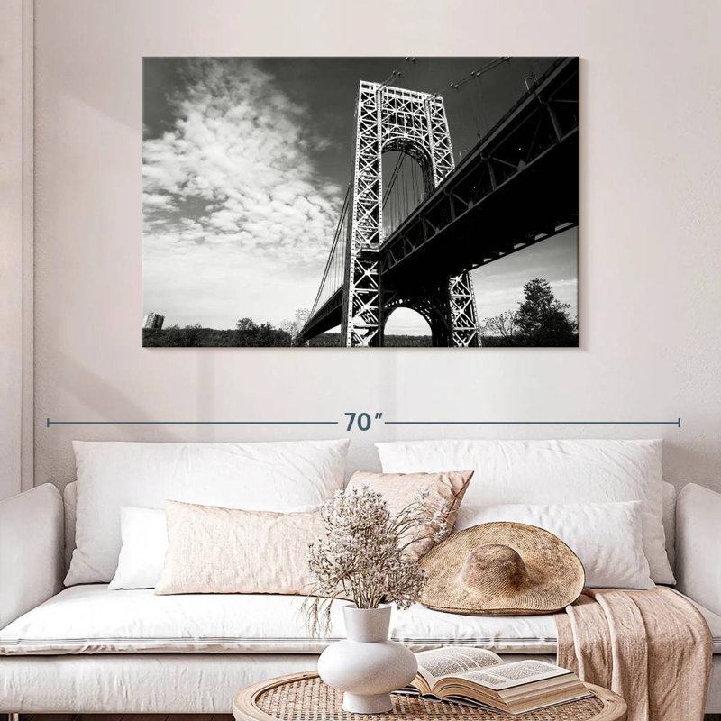 Lilie George Washington Bridge BW, 32" H x 48" W