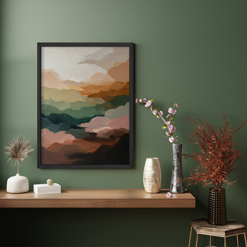 Reproduction d'art paysage encadrée pour la nature, H 16 po x l 12 po, Naturel
