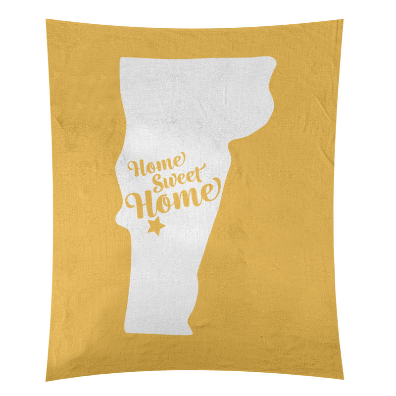 Tapisserie murale Home Sweet Rutland, H 60 po x l 51 po, Jaune