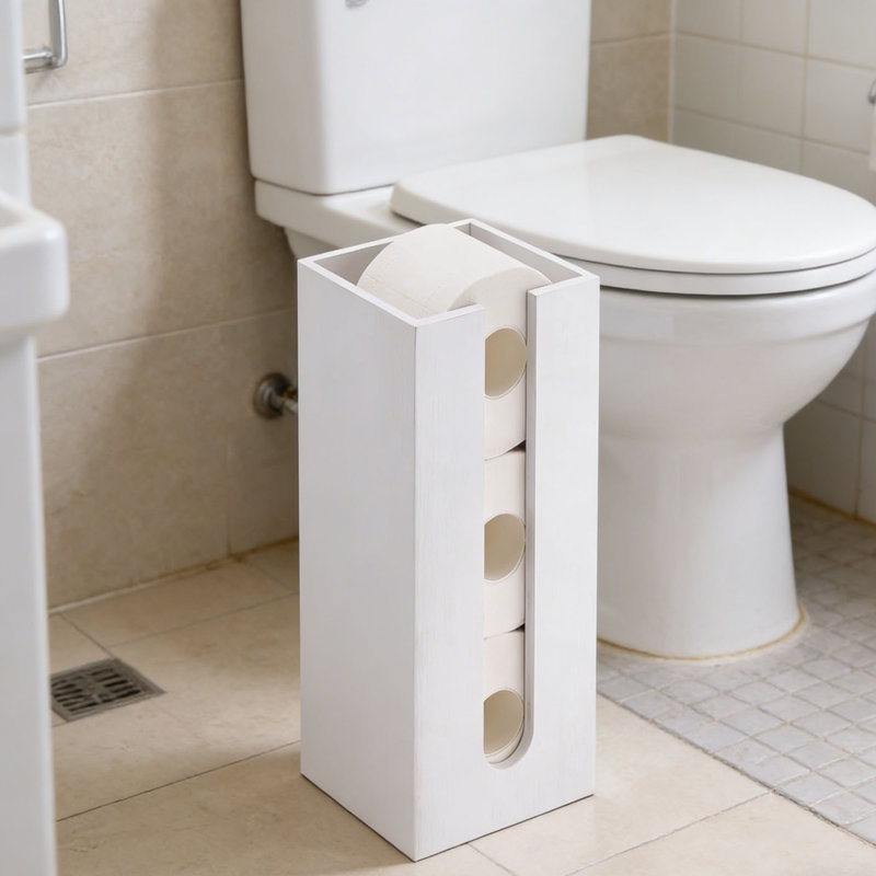 Bamboo Paper Towel Holder