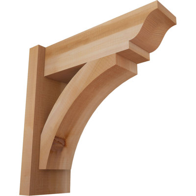 5 1/2"W x 12"D x 16"H Thorton Traditional Smooth Outlooker, Western Red Cedar