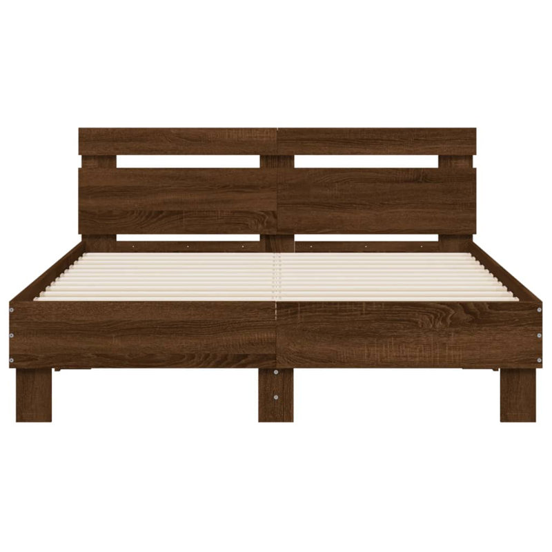 Ninabelle Bed, Brown Oak, Small Double ( 120 x 190 cm)