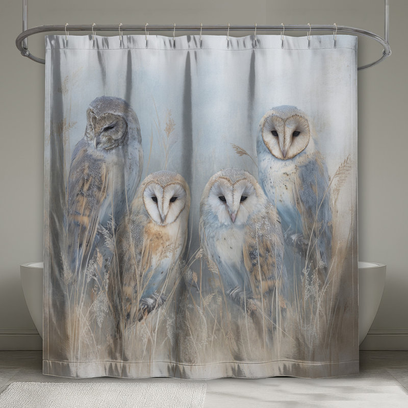 Rideaux de douche Barn Owls, 70 po l x 72 po H