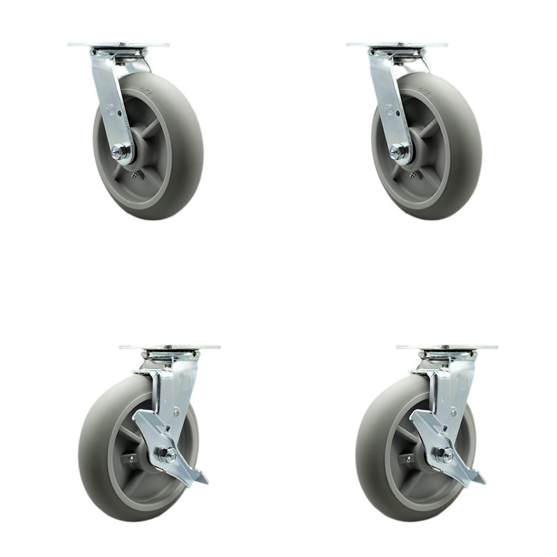 4 Piece Thermoplastic Caster Set