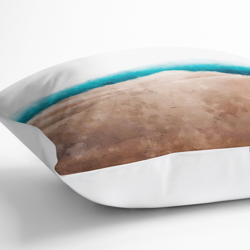Sand Dune in New Mexico Cushion with Filling, 40cm H x 40cm W x 15cm D, White