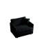 Chaise - Chenille noire, structure en bois massif, rembourrage confortable pour le salon et la chambre à coucher Fauteuil en chenille noir, fabrication, confort respirant