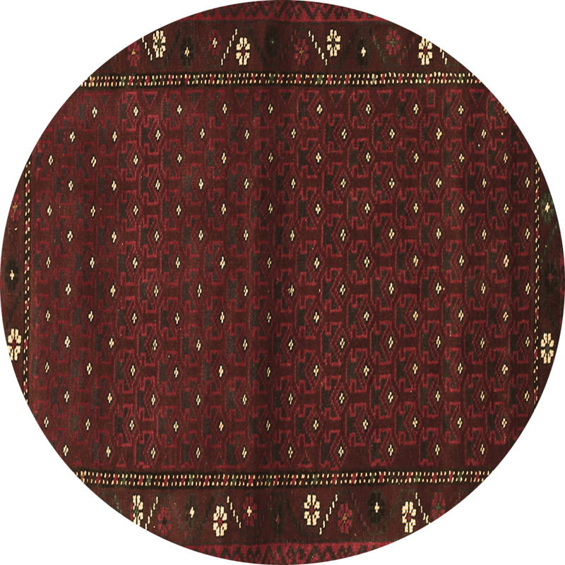 Tapis brun en laine et polyester tissé à la machine Evencio, Rectangle 4 pi x 6 pi