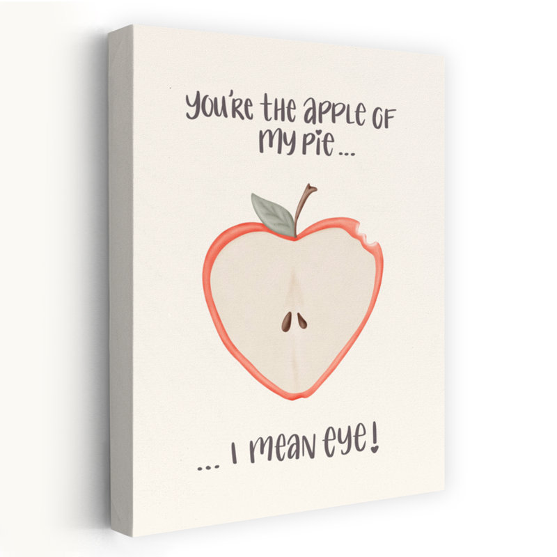 Pomme de mon œil, art mural romantique contemporain, H 60 po x l 40 po