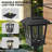 Solar Lanterns Outdoor Waterproof 2 Pack