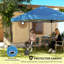 Tente à auvent escamotable L 135,8 po x l 118,1 po, installation en 1 min, Upf30 + imperméable 210d Oxford, portable pliable avec sac de transport-125951792