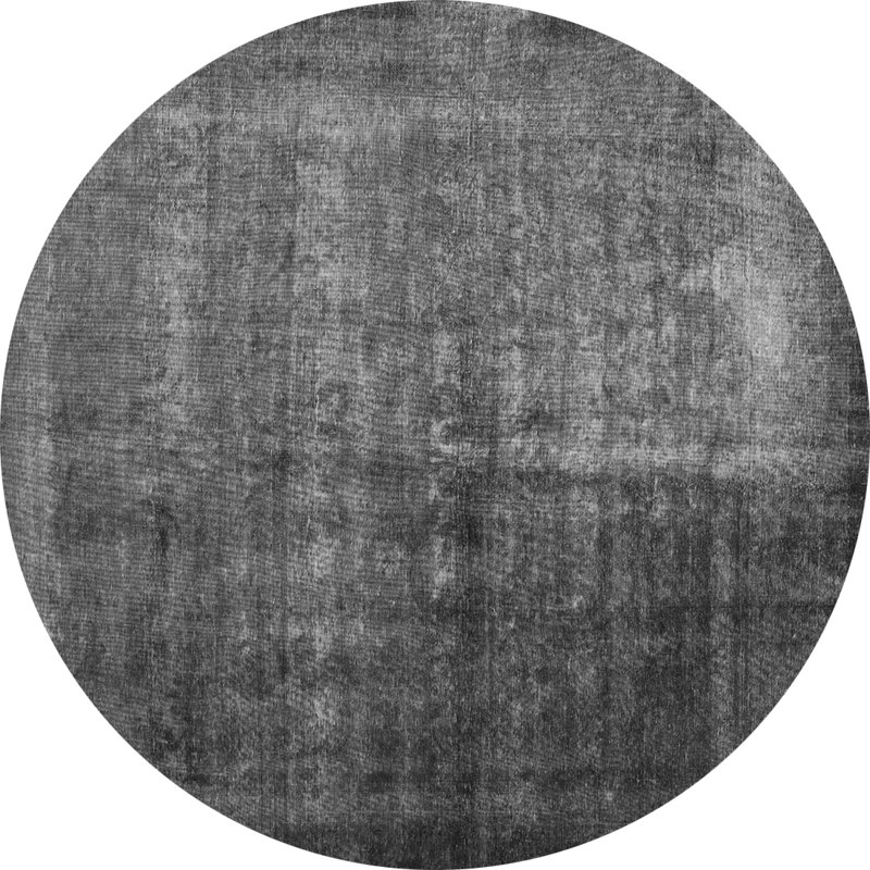 Tapis rond gris / gris foncé