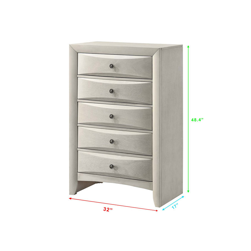 Commode de rangement à 5 tiroirs 1Pc