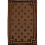 Hand-Knotted High-Quality Gold and Brown Area Rug