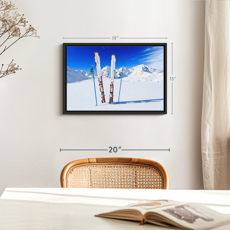 " Ski Equipment Wall Art ", 13" H x 19" W