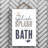 Splish Splash - Unframed Typography on Wood