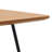Rectangular Coffee Table with Curved Edge MDF Top and Iron Base – Accent Center Table Easy Assembly-164556191