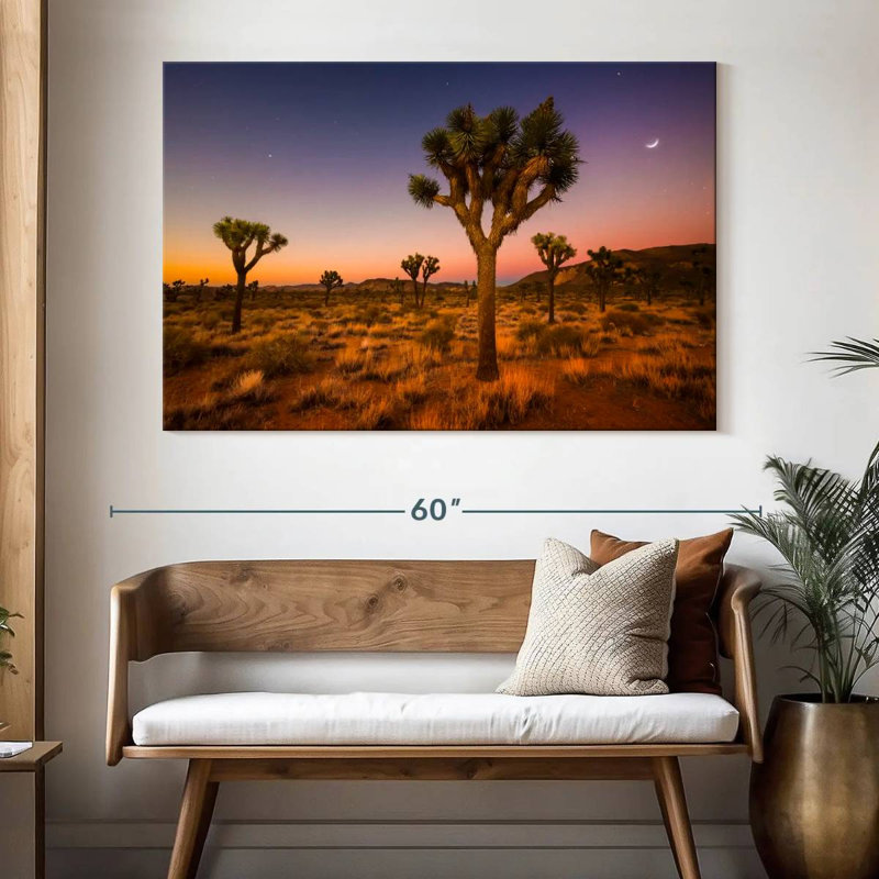 Nicci Joshua Tree Valley au coucher du soleil, H 34 po x l 51 po