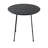 19.7" Wide Round Coffee Table with MDF Top and Black Stainless Steel Frame Rossmore Collection-1047861927