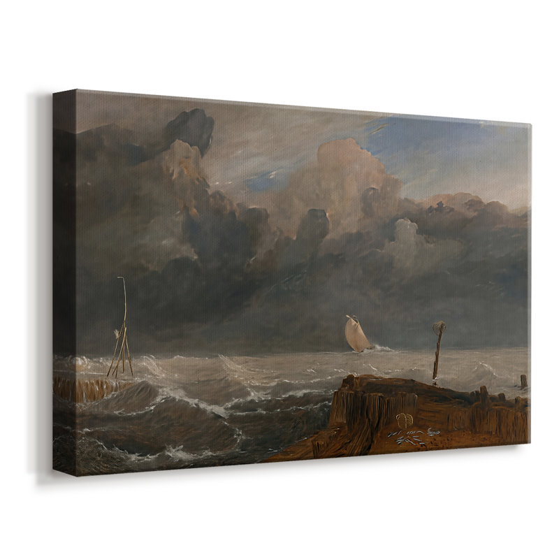 Port Ruysdael-J.M.W. Turner-Gallery Wrapped Canvas-1827, 8 x 12