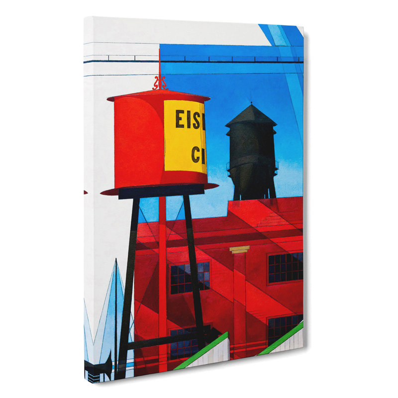 Water Tower by Charles Demuth - Wrapped Canvas, 76cm H x 50cm W x 3cm D