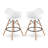 Modholic Eiffel Counter Stool With Arms, White-71243327
