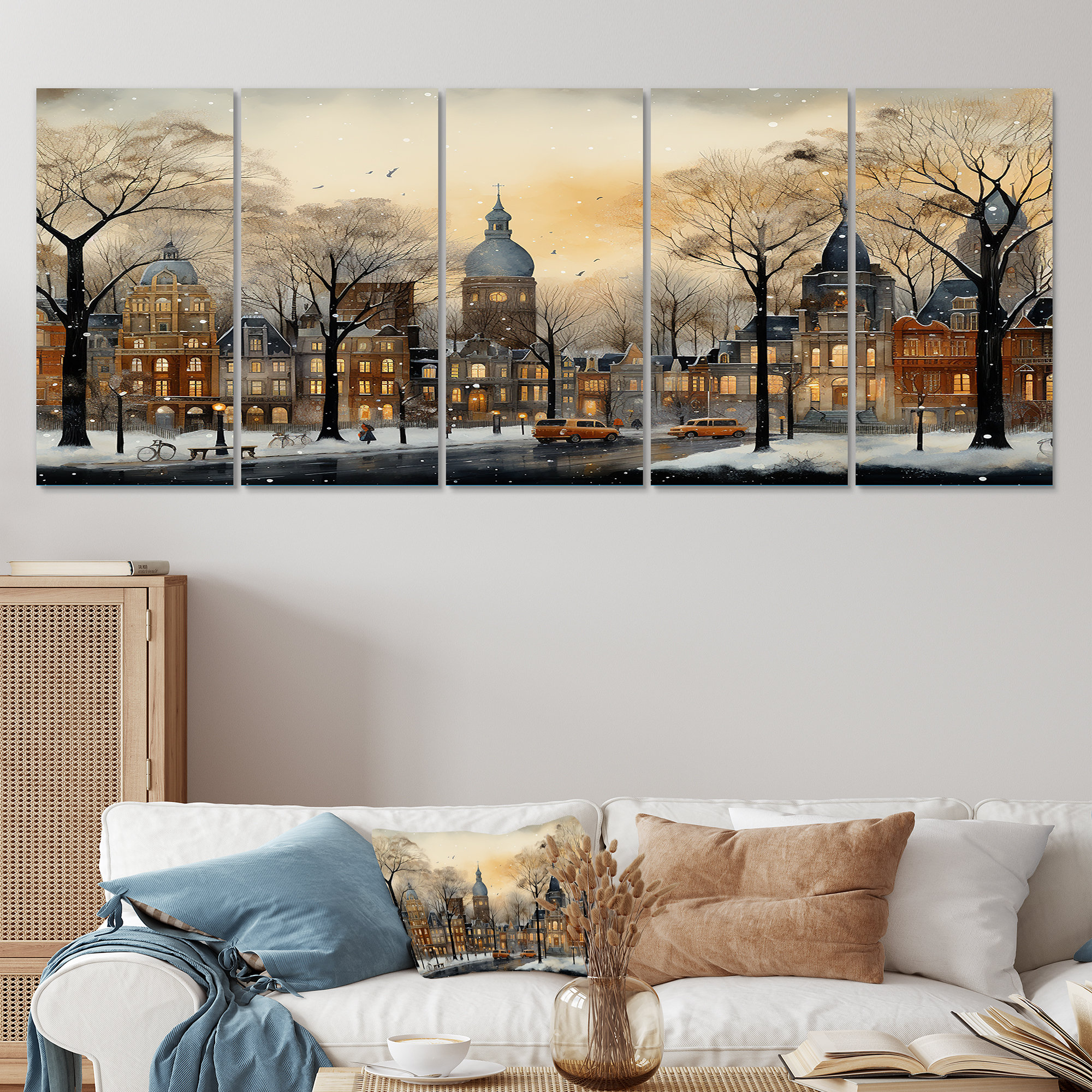 Red Barrel Studio Winter Russian City Landscape I - Winter Landscape 5 ...
