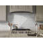 Calabria Frost Chevron 12 in. x 12 in. Polished Marble Mosaic Floor and Wall Tile