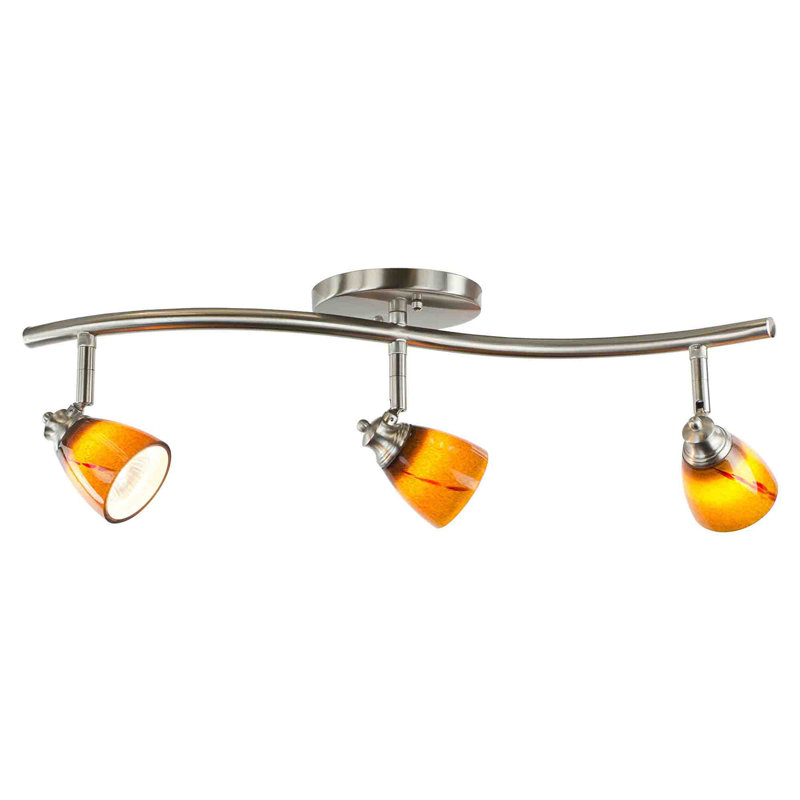 22.5'' 3 -Light Fixed Track Track Kit with Dimmable and Adjustable Head, Yellow